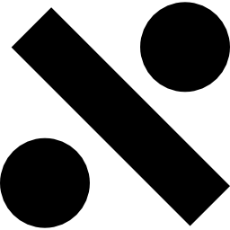 znak operatora matematycznego dzielenia ikona