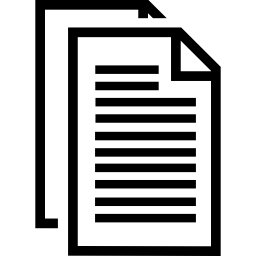 Paper with text icon