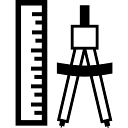 コンパスと定規のペア icon