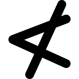 simbolo non meno matematico icona