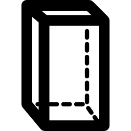 prisma rettangolare icona