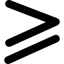 Больше или равно математическому символу иконка