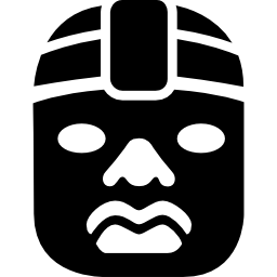 olmeka głowa meksyku ikona