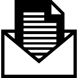 lettre dans une enveloppe Icône