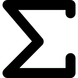 The sum of mathematical symbol icon