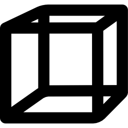contorno del cubo icono