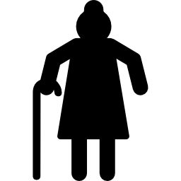 grootmoeder silhouet icoon