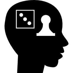 Head with games icon