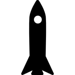 Rocket with a circle icon