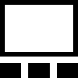 layout-design mit drei fußzeilenteilen icon