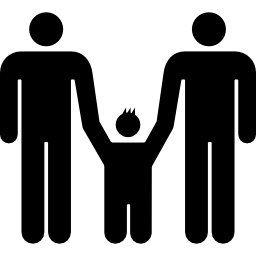 grupo familiar masculino Ícone