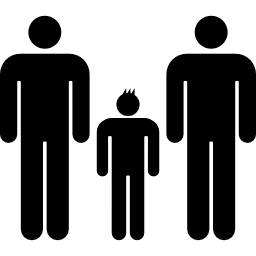 groupe familial masculin Icône