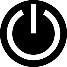 Power circular symbol icon