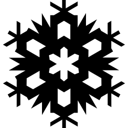 diseño de copo de nieve icono