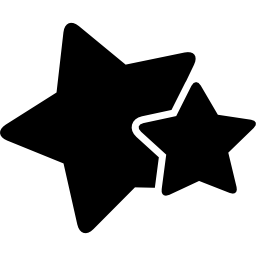 さまざまなサイズの星のカップル icon