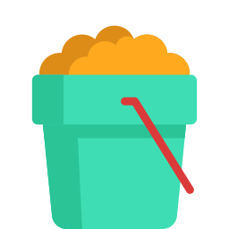 Sand bucket icon