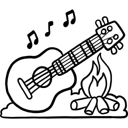 guitarra acustica icono