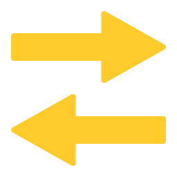 flechas izquierda y derecha icono