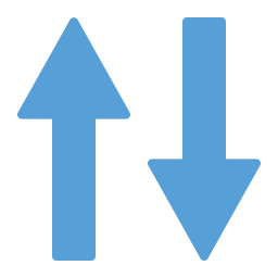 Up and down arrows icon