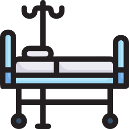 lit d'hôpital Icône