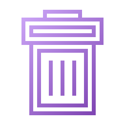 Trash can icon