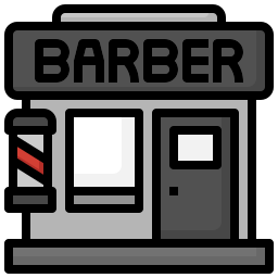 salon de coiffure Icône