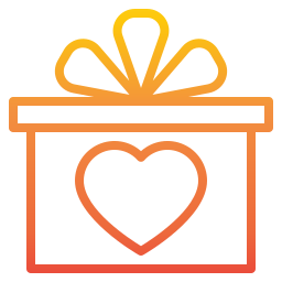 Heart box icon