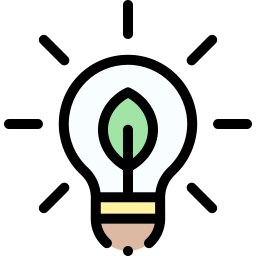 Energy saving light icon