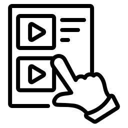 reproductor de video icono