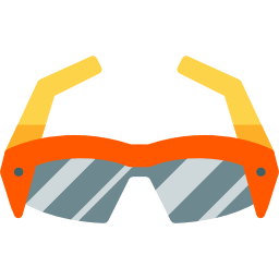 Sport sunglasses icon