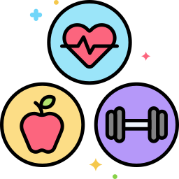 Healthy lifestyle icon