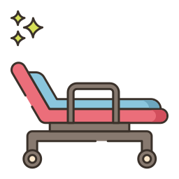 Medical bed icon