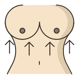 reconstrucción mamaria icono