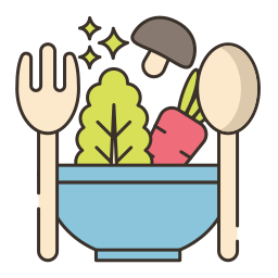 Vegetarian restaurant icon