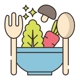 vegetarisches restaurant icon