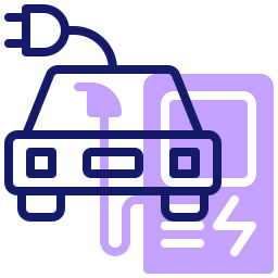 samochód elektryczny ikona