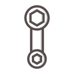llave doble icono