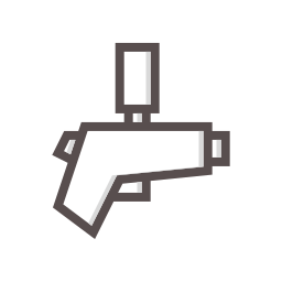 pistola per verniciatura a spruzzo icona