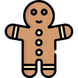 boneco de gengibre Ícone