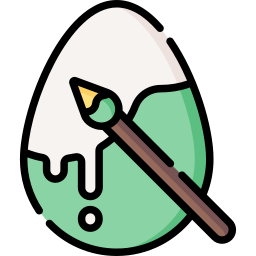 Egg painting icon