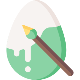 pintura de huevo icono