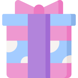 caja de regalo icono