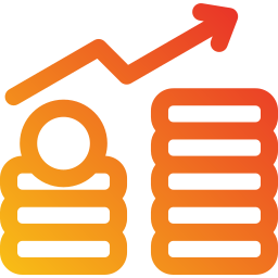 croissance monétaire Icône