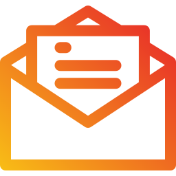correo abierto icono