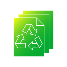 Переработанная бумага иконка