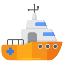 Rescue boat icon