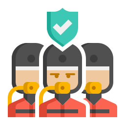 Public safety dive team icon