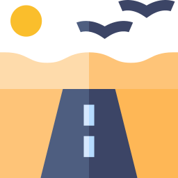 la carretera icono