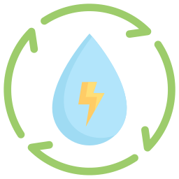 energía del agua icono