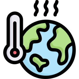 Global warming icon